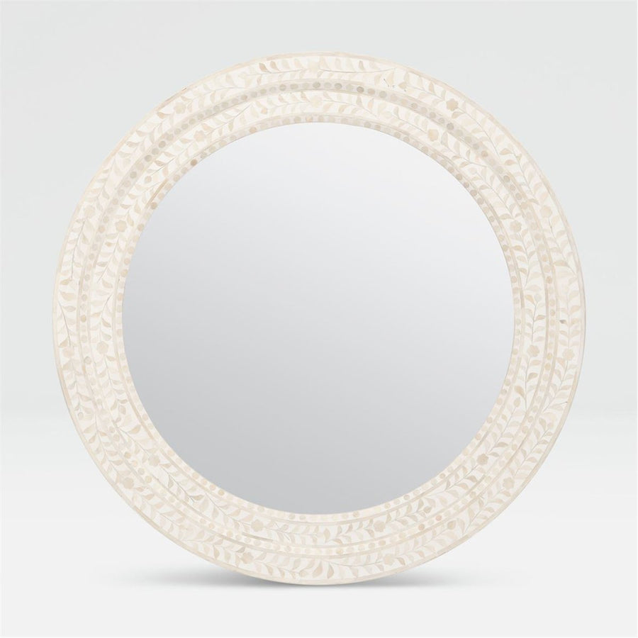 Made Goods Lexi Round Bone Mirror