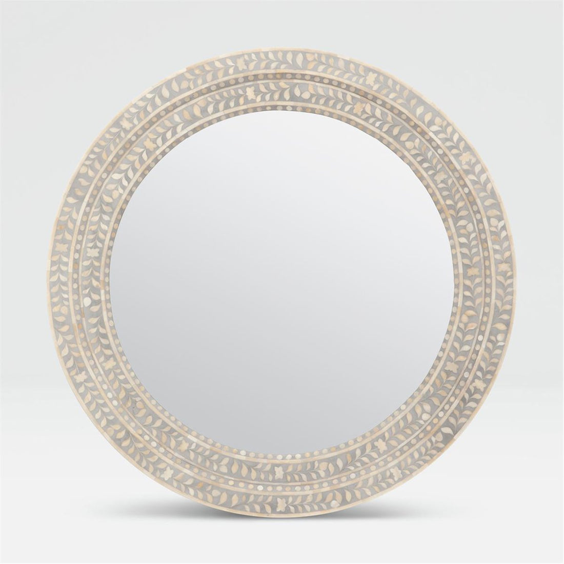 Made Goods Lexi Round Bone Mirror