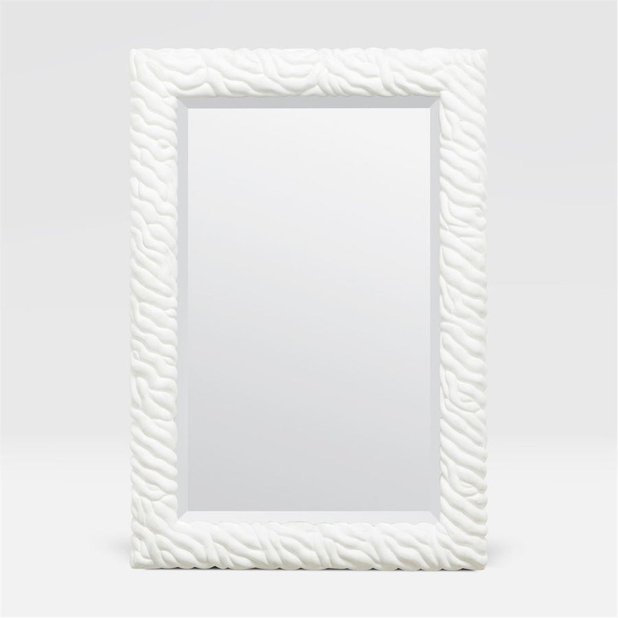 Made Goods Lucinda Twisted White Resin Mirror