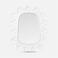 Made Goods Lukas Wavy Concrete Outdoor Mirror