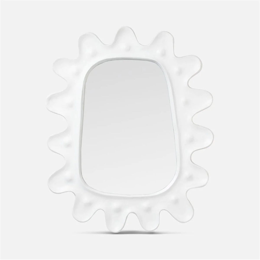 Made Goods Lukas Wavy Concrete Outdoor Mirror