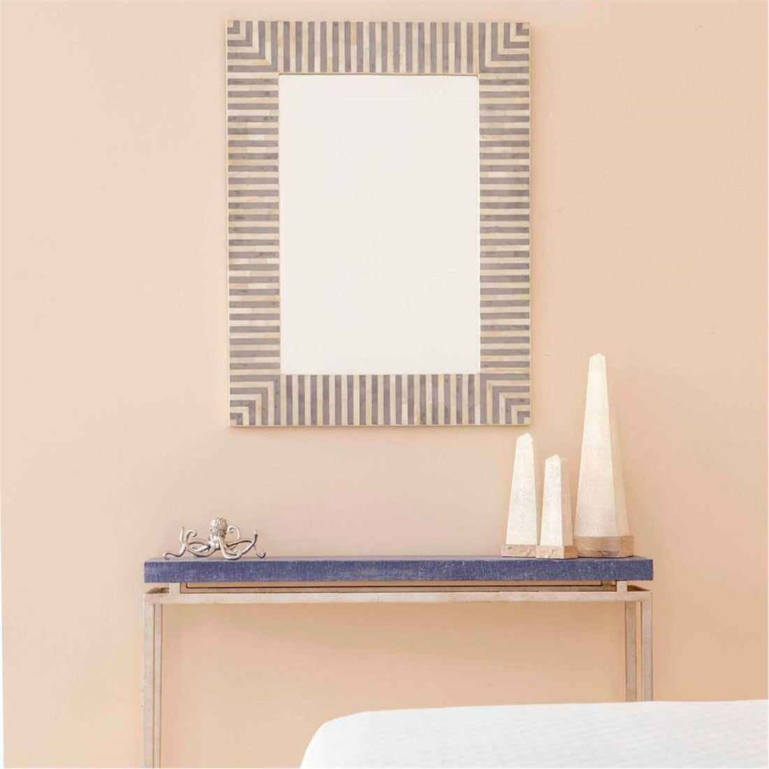 Made Goods Malena Graphic Bone Resin Mirror