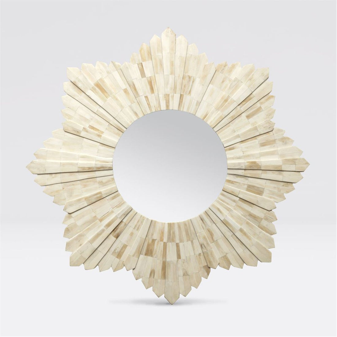 Made Goods Marlow Bone Starburst Mirror in Natural Bone