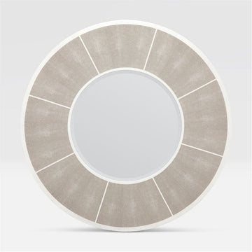 Made Goods Meredith Round Realistic Faux Shagreen Mirror