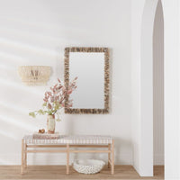 Made Goods Mina Stacked Oyster Rectangular Mirror