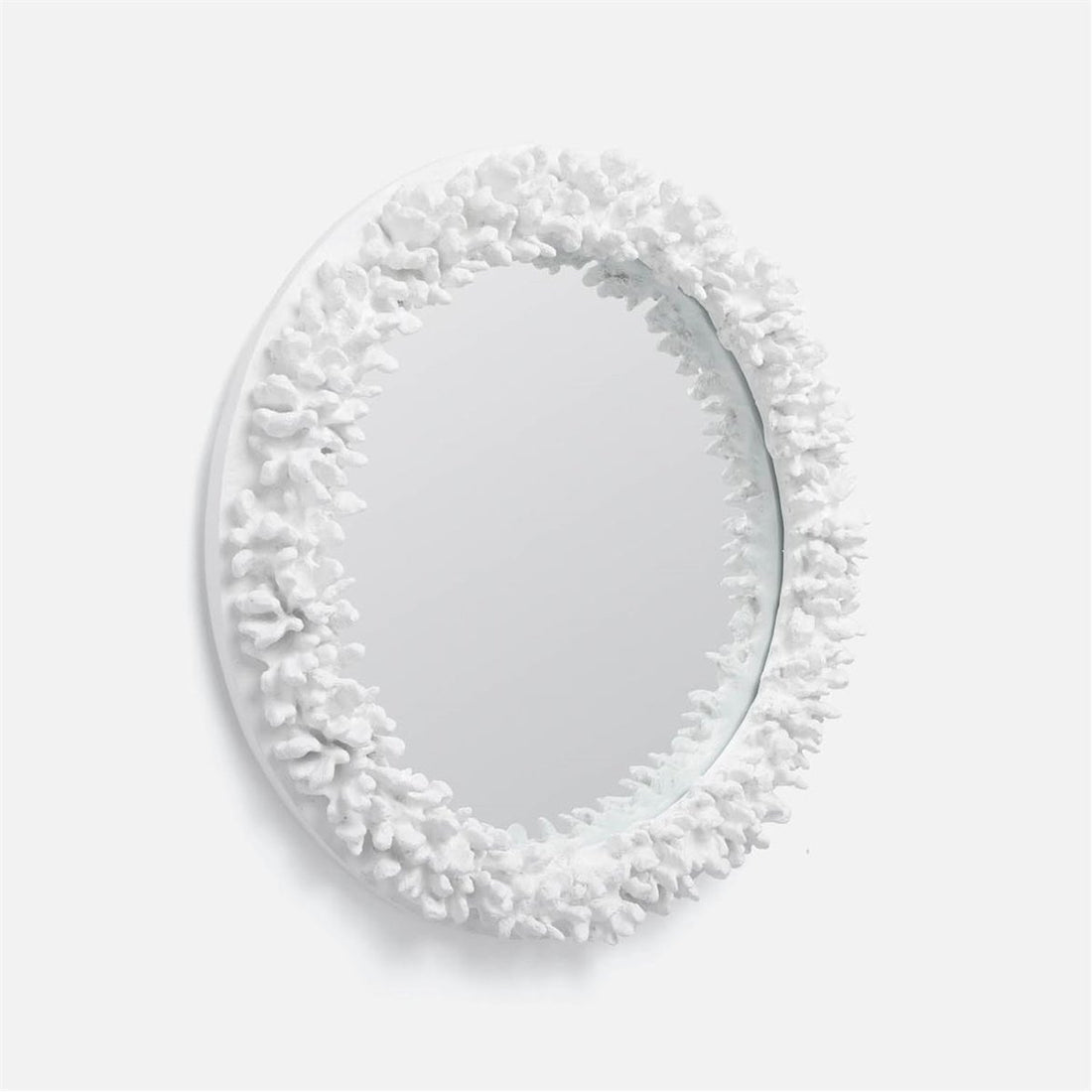 Made Goods Ophelia Round Faux Coral Mirror