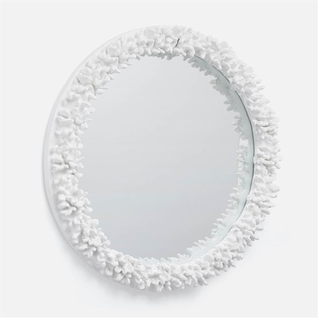 Made Goods Ophelia Round Faux Coral Mirror