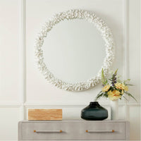 Made Goods Ophelia Round Faux Coral Mirror