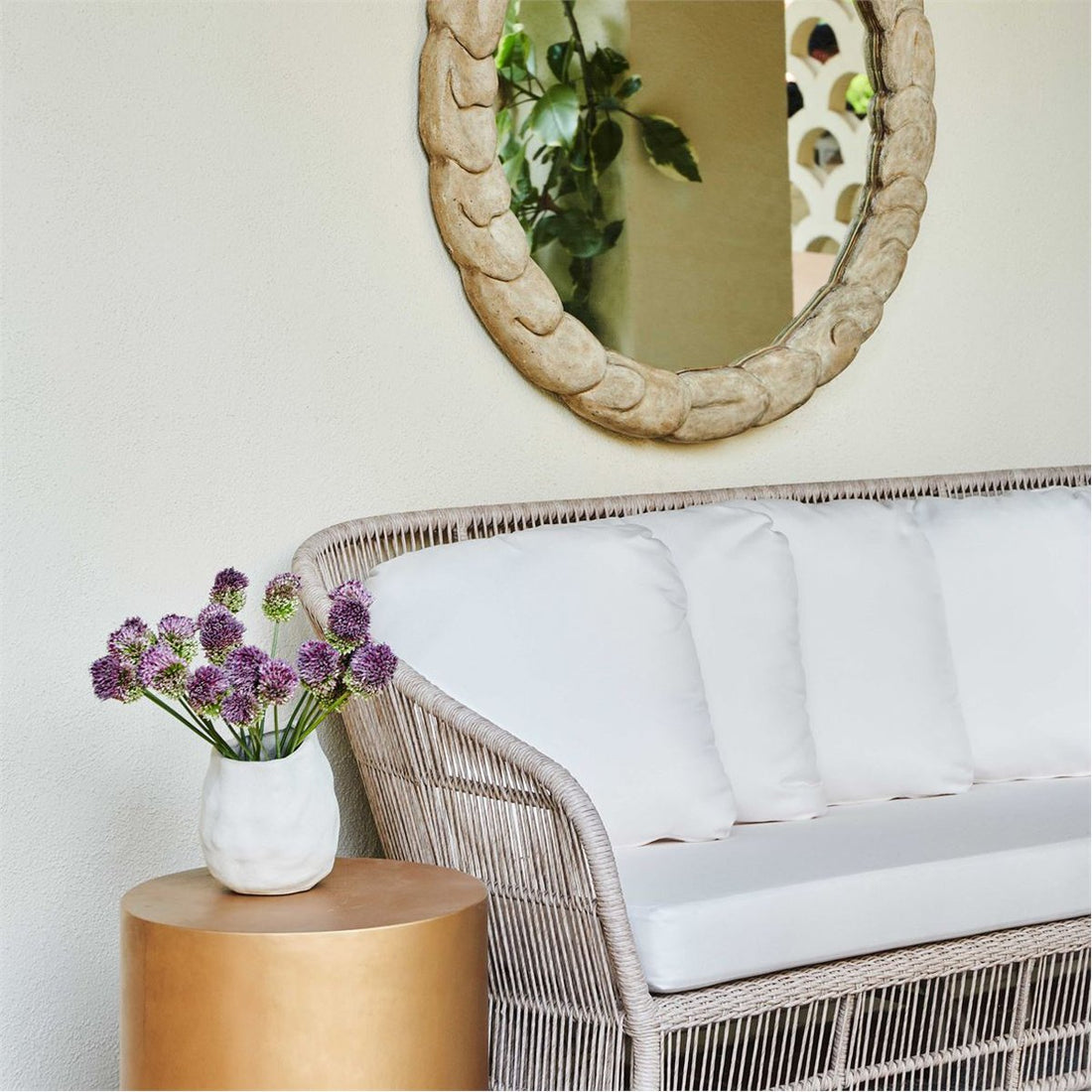 Made Goods Paulina Reconstituted Stone Outdoor Mirror