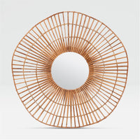 Made Goods Savannah Wavy Rattan Mirror