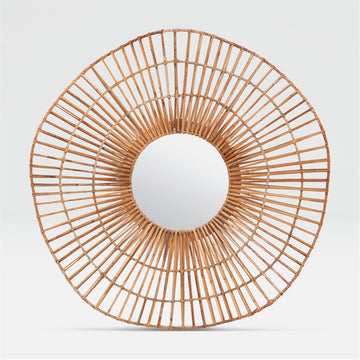 Made Goods Savannah Wavy Rattan Mirror