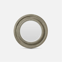 Made Goods Simone Cast Stone Round Outdoor Mirror