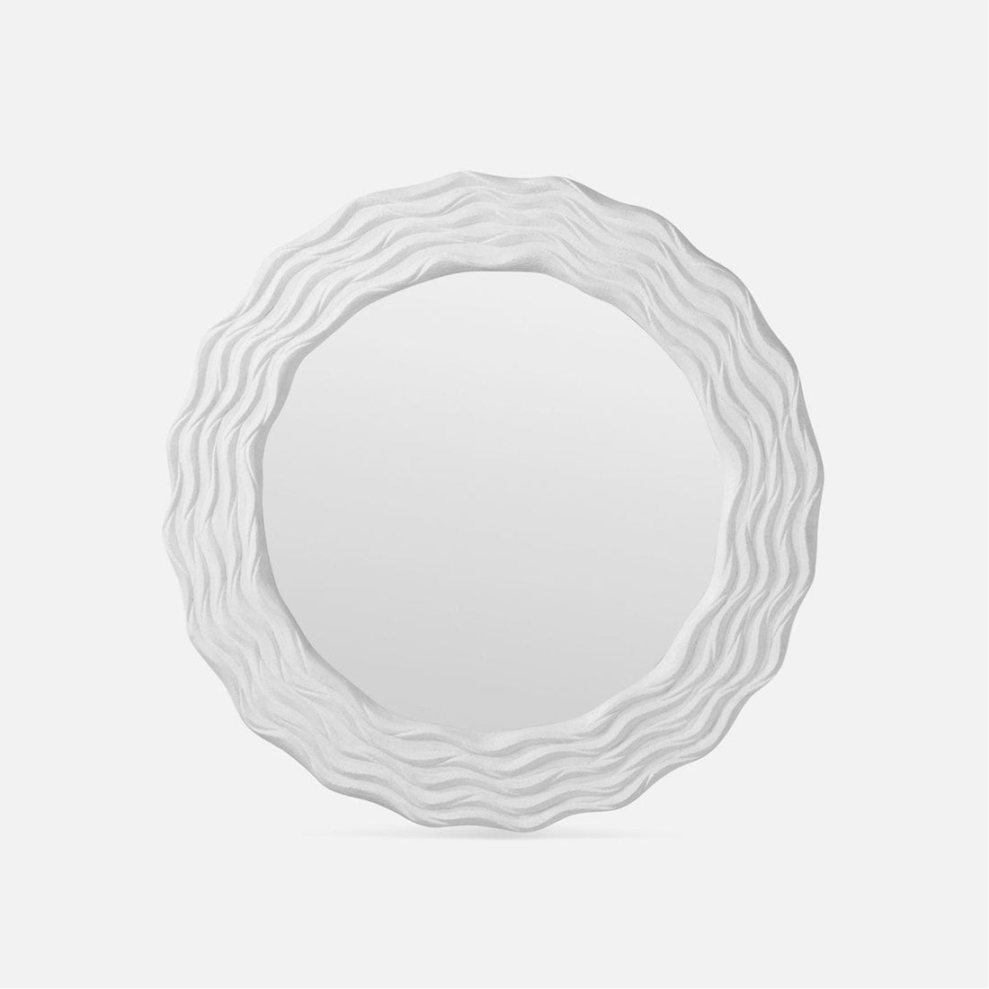 Made Goods Viola Rippled Round Outdoor Mirror