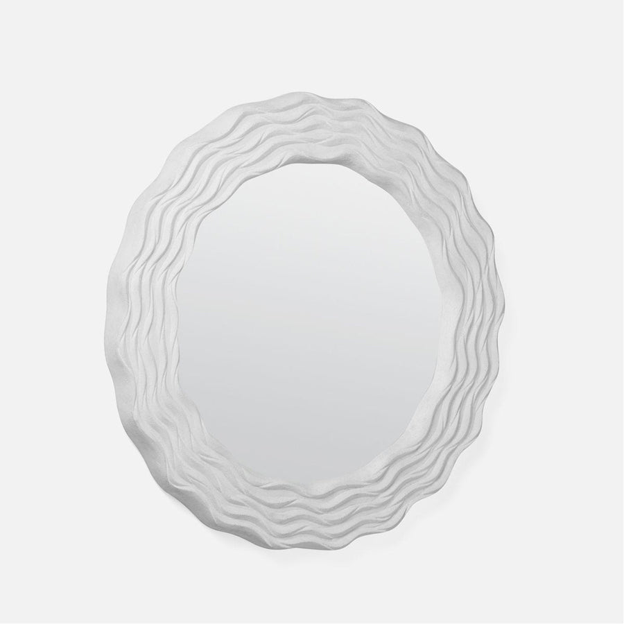 Made Goods Viola Rippled Round Outdoor Mirror