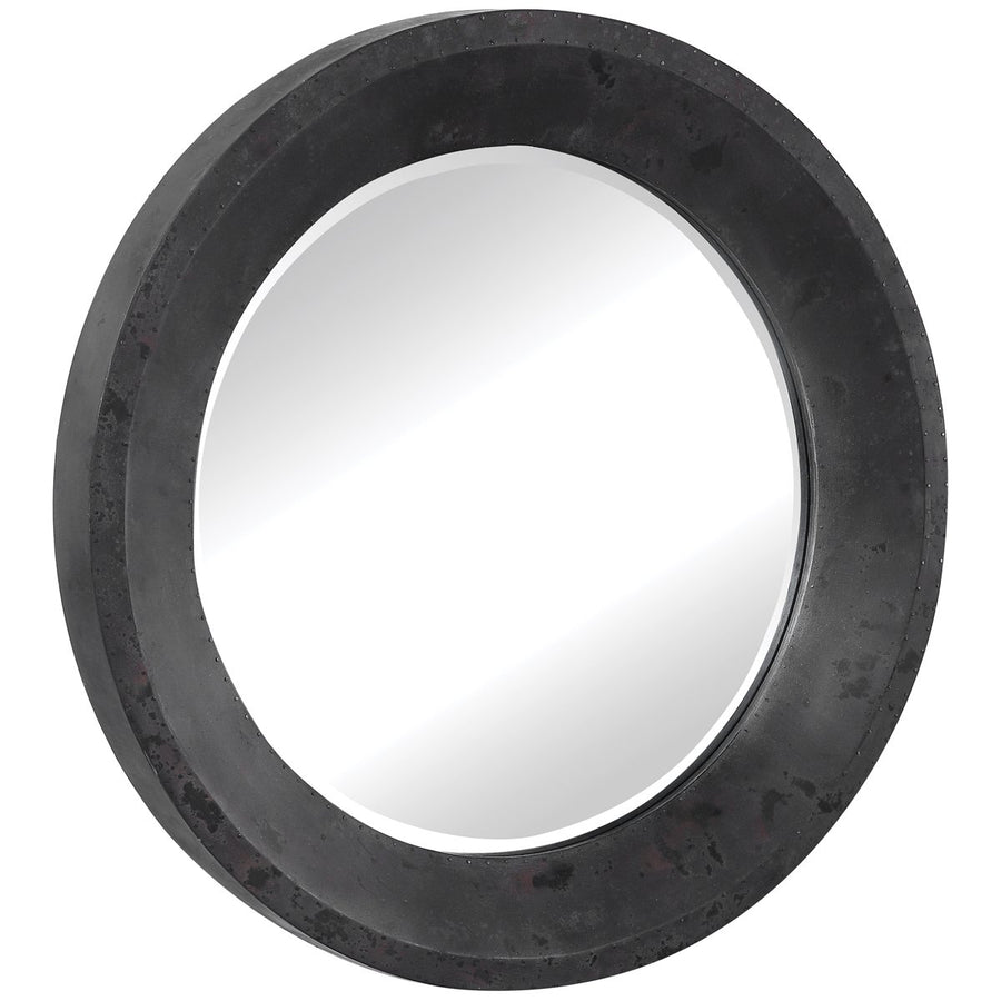 Uttermost Frazier Round Industrial Mirror