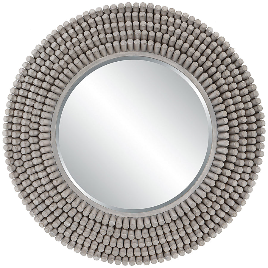 Uttermost Portside Round Gray Mirror