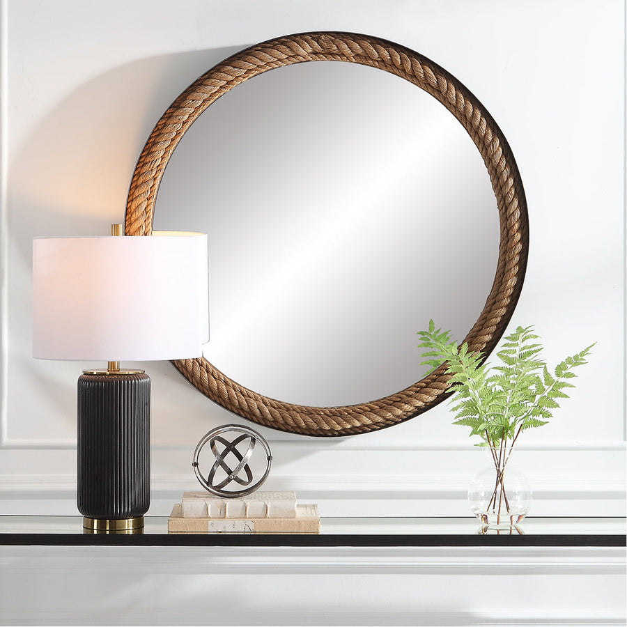 Uttermost Bolton Round Rope Mirror