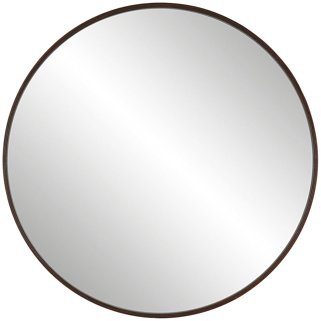 Uttermost Eden Mahogany Round Mirror