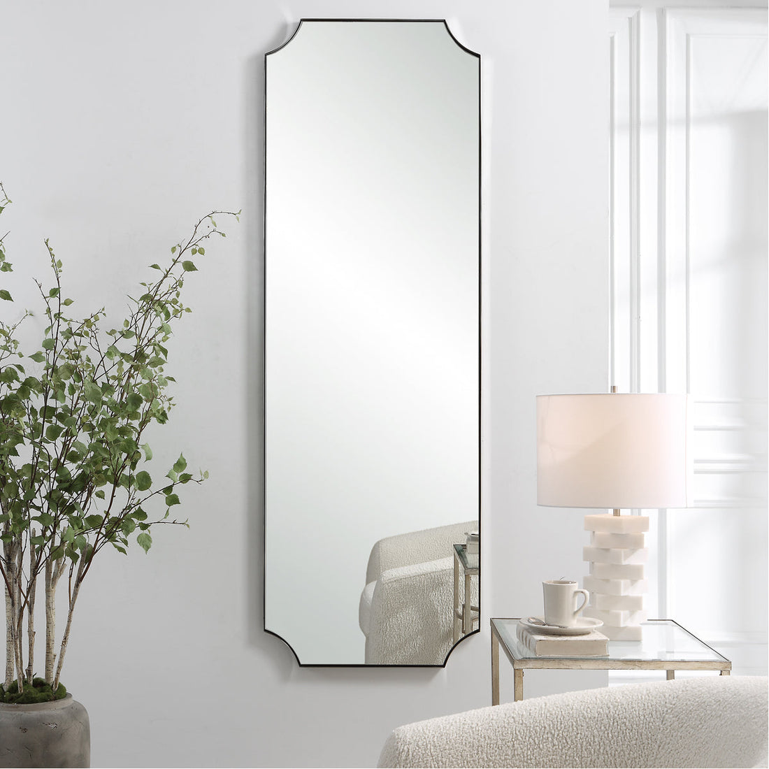 Uttermost Lennox Nickel Tall Mirror