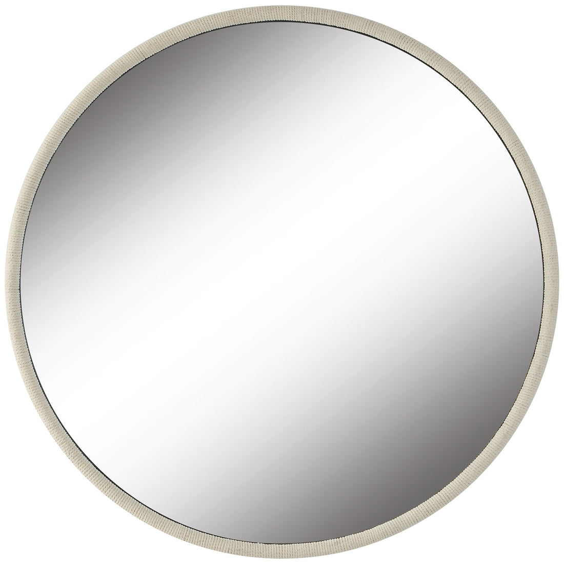 Uttermost Ranchero White Round Mirror