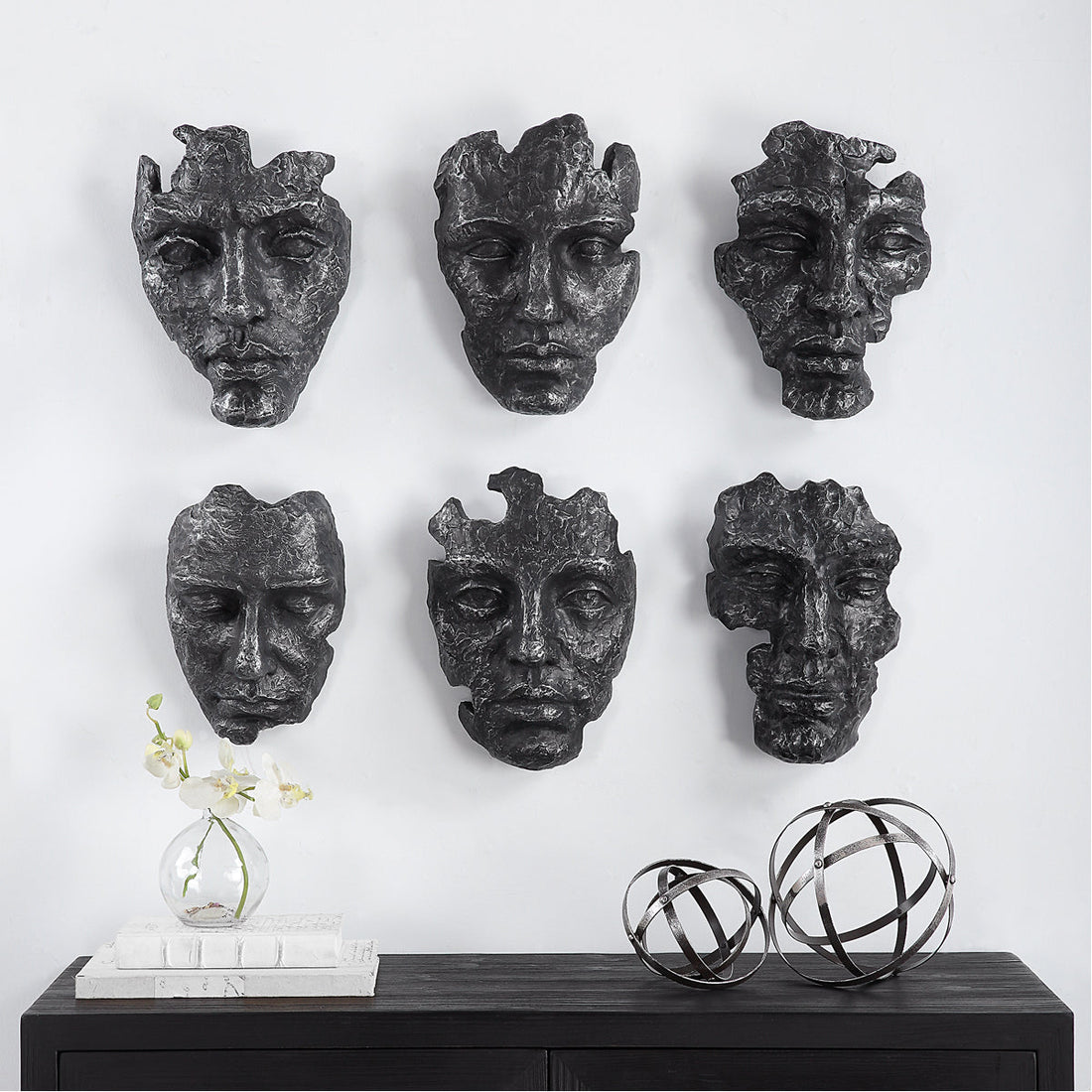 Uttermost Self-Portrait Metallic Wall Decor, 6-Piece Set