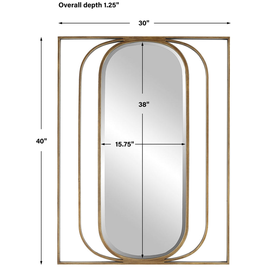 Uttermost Replicate Contemporary Oval Mirror