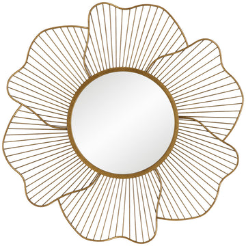 Uttermost Blossom Gold Floral Mirror