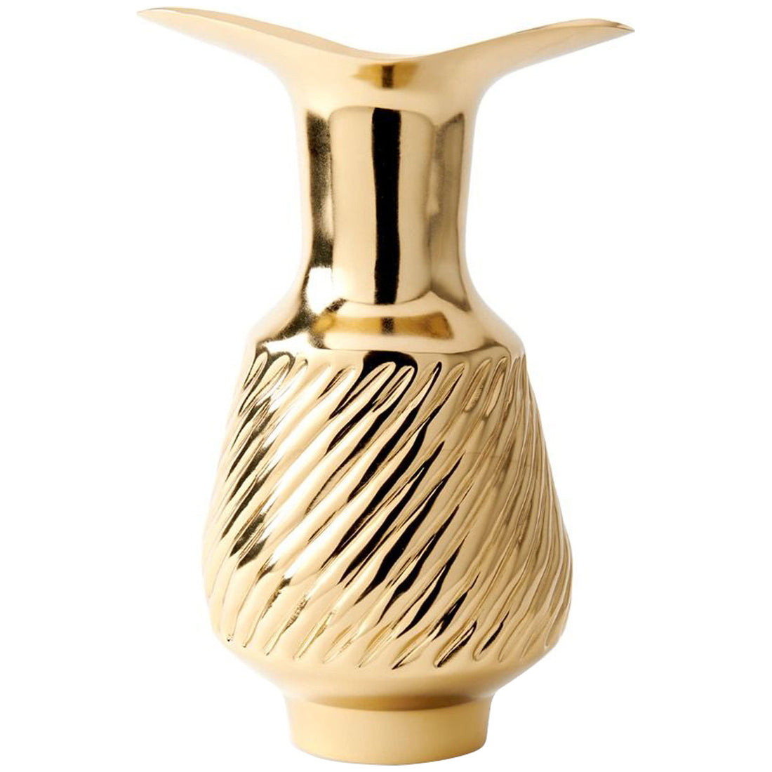 Villa & House Manile Vase, Brass Finish