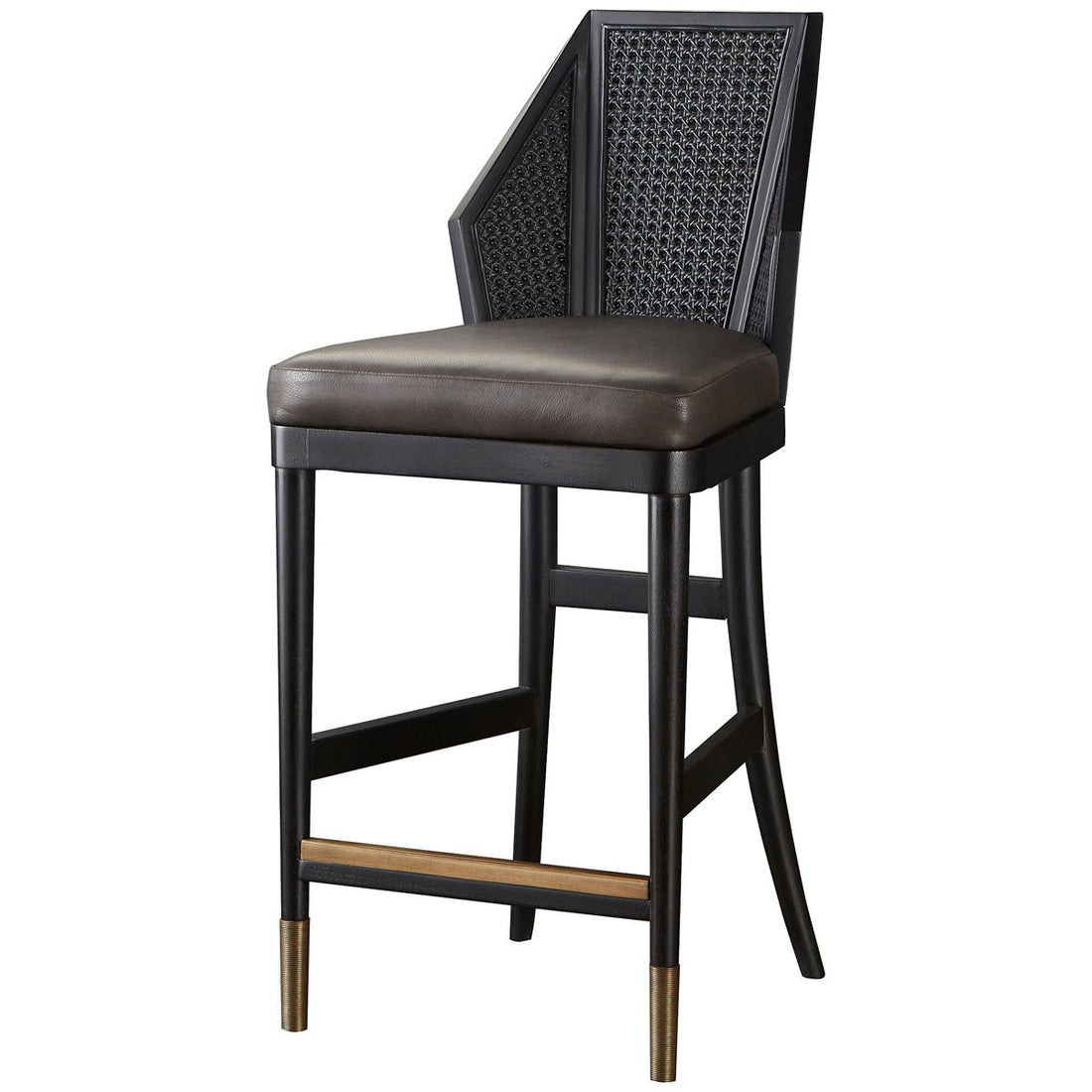 Baker Furniture Cane Counter Stool MR7148