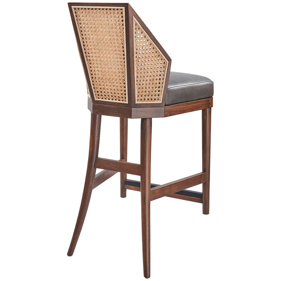 Baker Furniture Cane Counter Stool MR7148