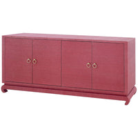 Villa & House Meredith Extra Large 4-Door Cabinet, Red