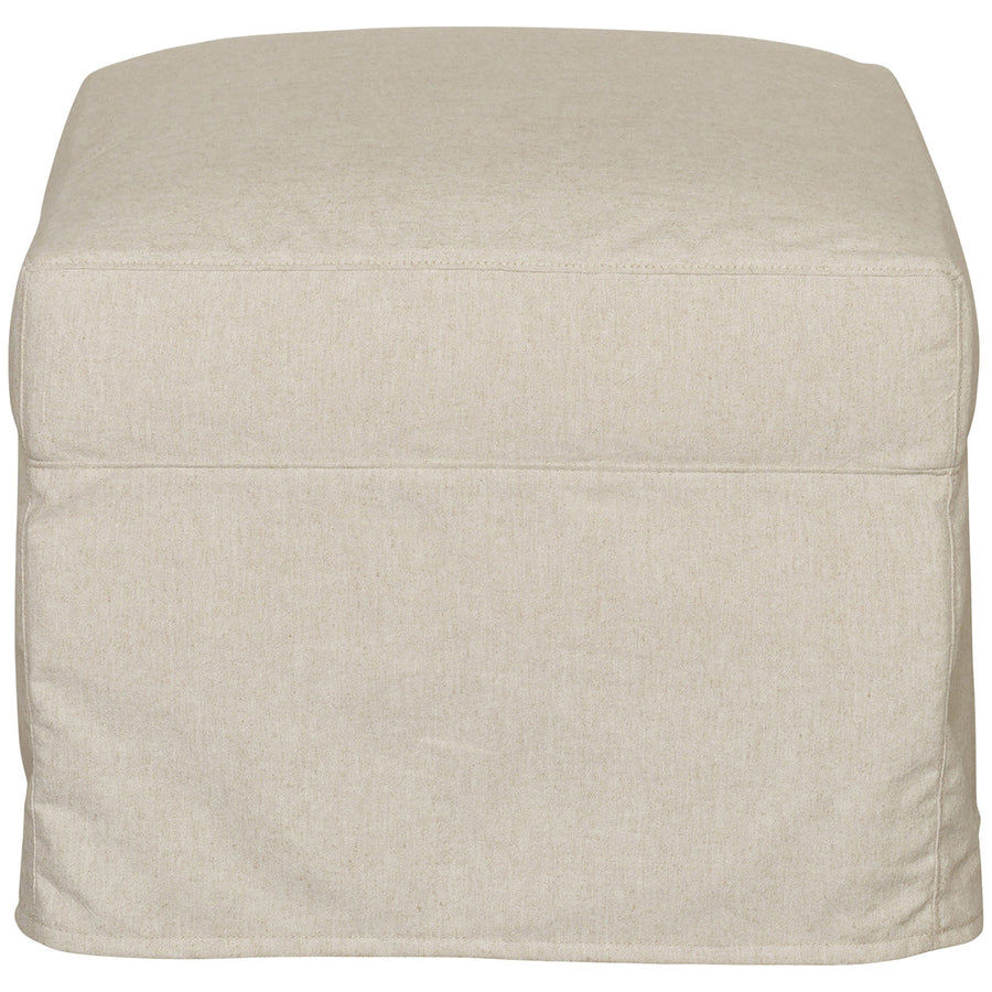 Vanguard Furniture Thea Slipcovered Muslin Ottoman