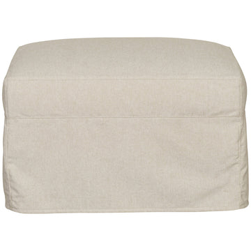 Vanguard Furniture Thea Slipcovered Muslin Ottoman