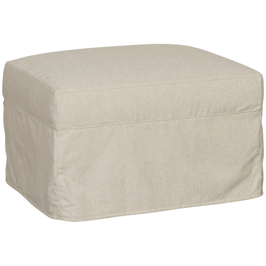 Vanguard Furniture Josie Slipcovered Muslin Ottoman