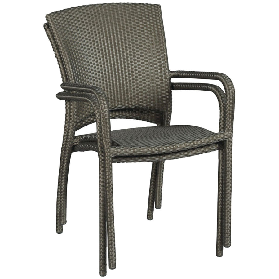 Woodbridge Furniture Cafe Outdoor Stacking Chair, Set of 4