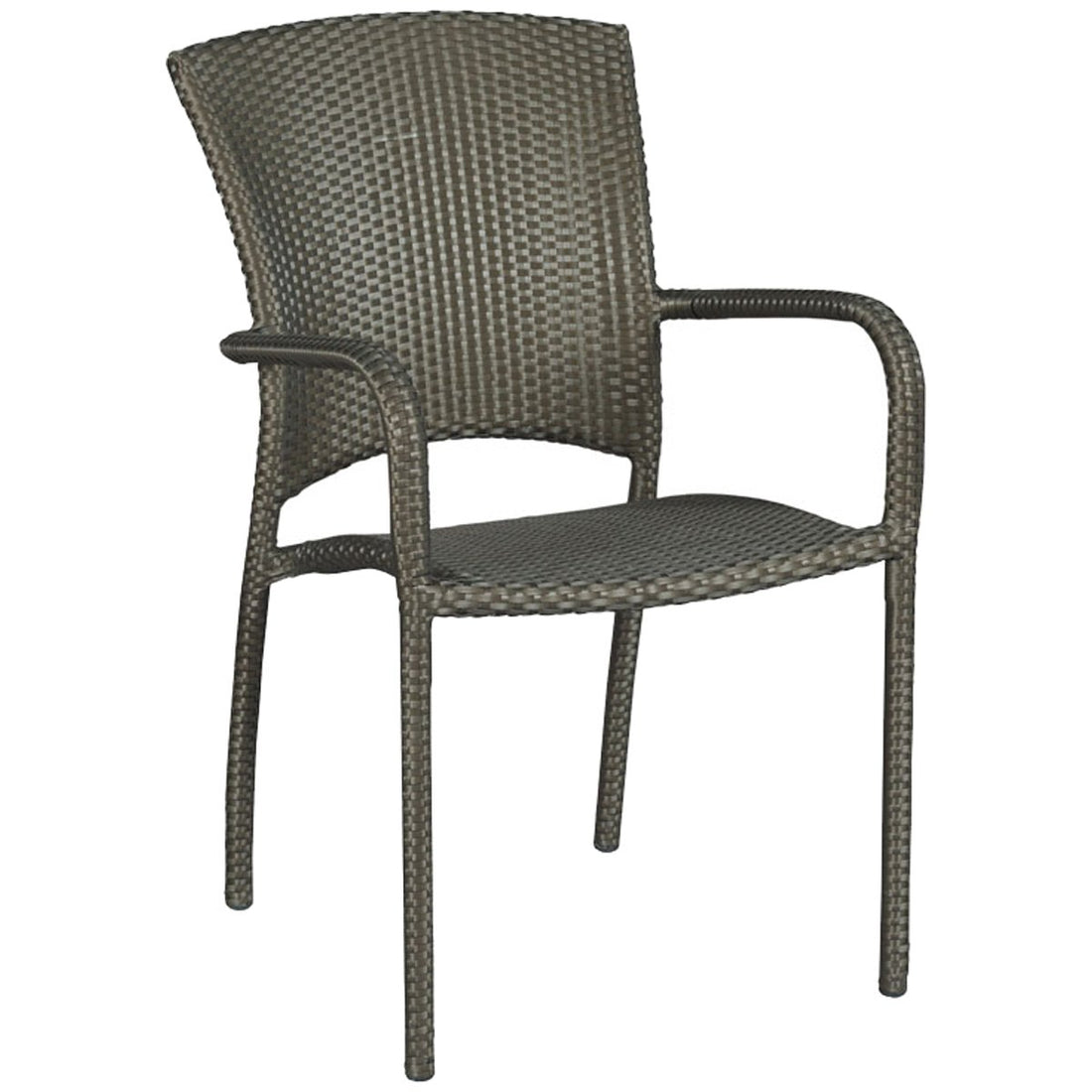 Woodbridge Furniture Cafe Outdoor Stacking Chair, Set of 4