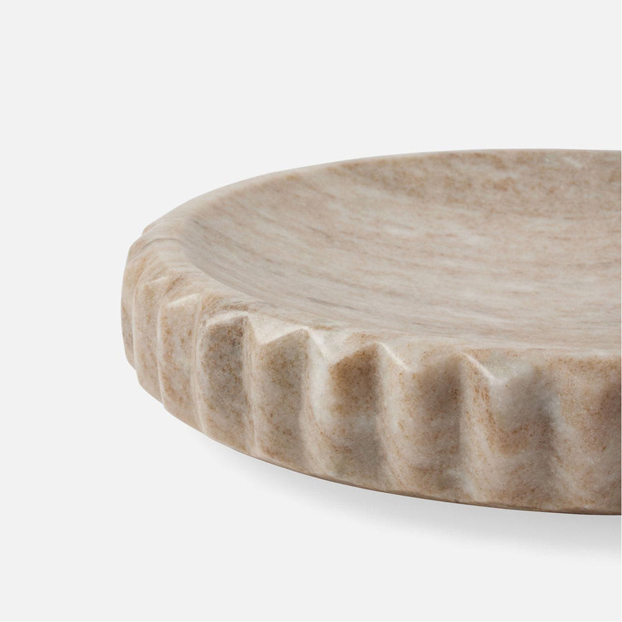 Made Goods Analia Round Marble Outdoor Tray