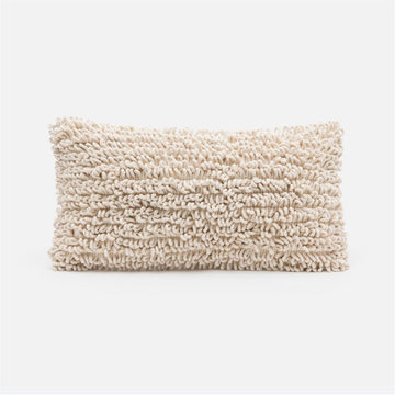 Made Goods Carly Natural Looped Cotton Pillow