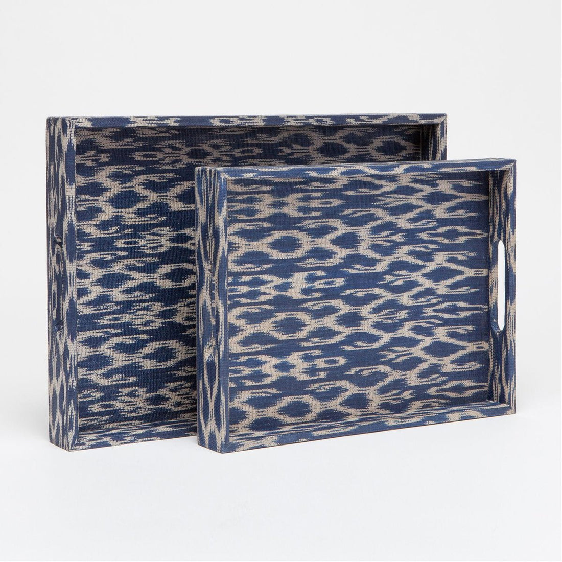 Made Goods Doreen Patterned Ikat Tray, 2-Piece Set