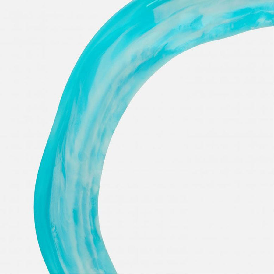 Made Goods Eldoris Circular Swirled Resin Sculptures, 2-Piece Set