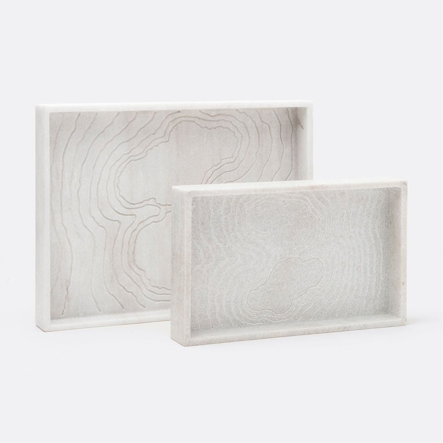 Made Goods Gadara Marble Tray, 2-Piece Set