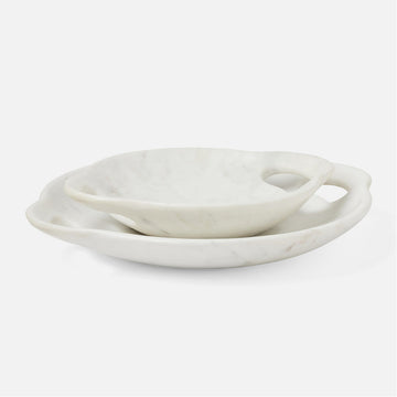 Made Goods Janes Marble Tray, 2-Piece Set