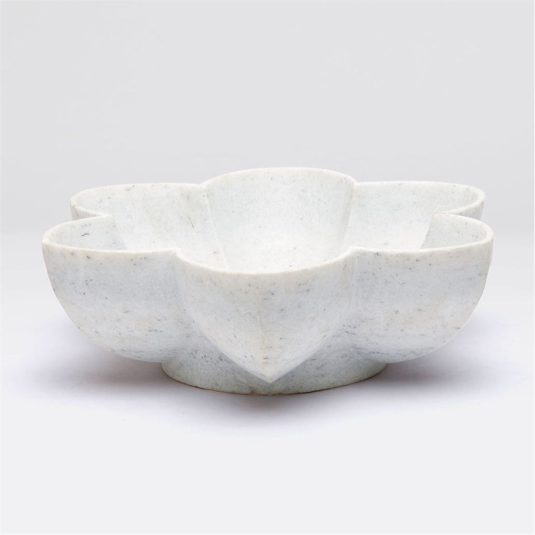 Made Goods Jasmine Marble Flower Outdoor Bowl