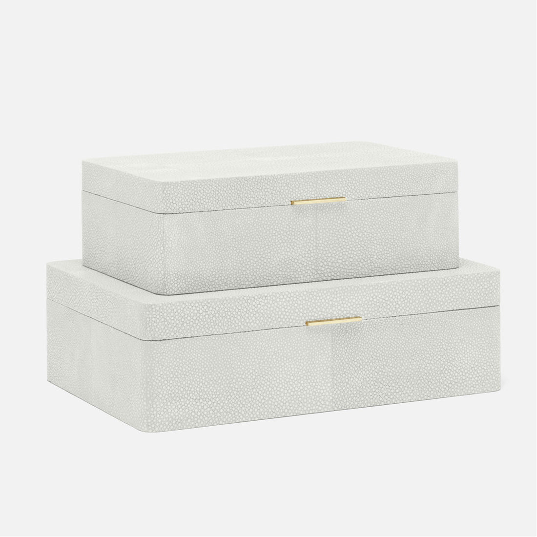 Made Goods Kiraz Faux Shagreen Box, 2-Piece Set