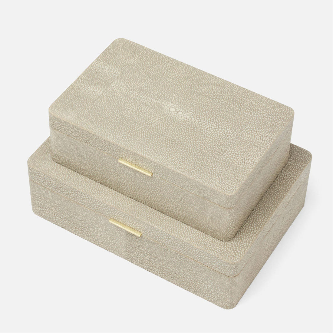 Made Goods Kiraz Faux Shagreen Box, 2-Piece Set