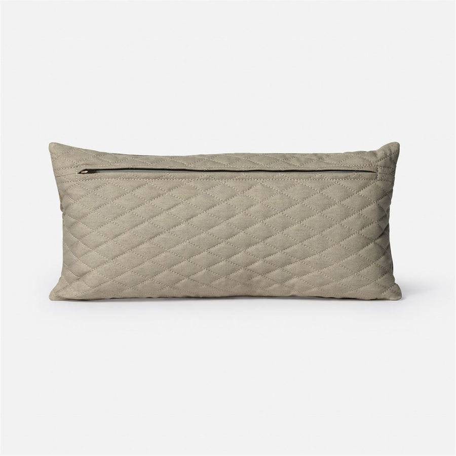 Made Goods Kody Perforated Full-Grain Leather Pillows, Set of 2