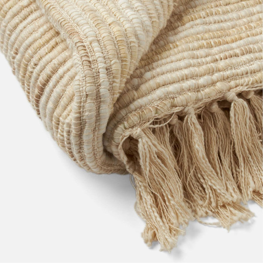 Made Goods Margalo Wool Blend Tassel Throw