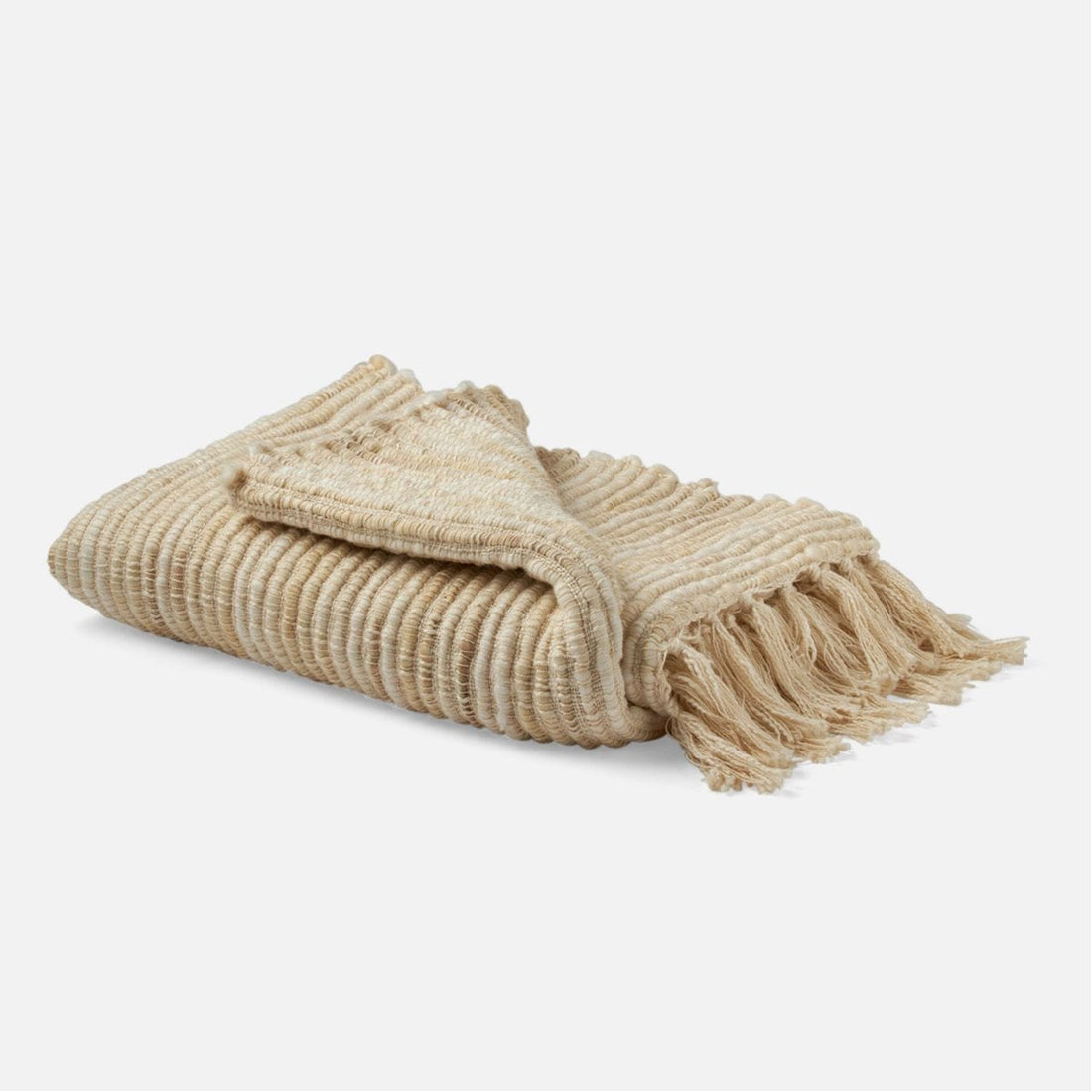 Made Goods Margalo Wool Blend Tassel Throw