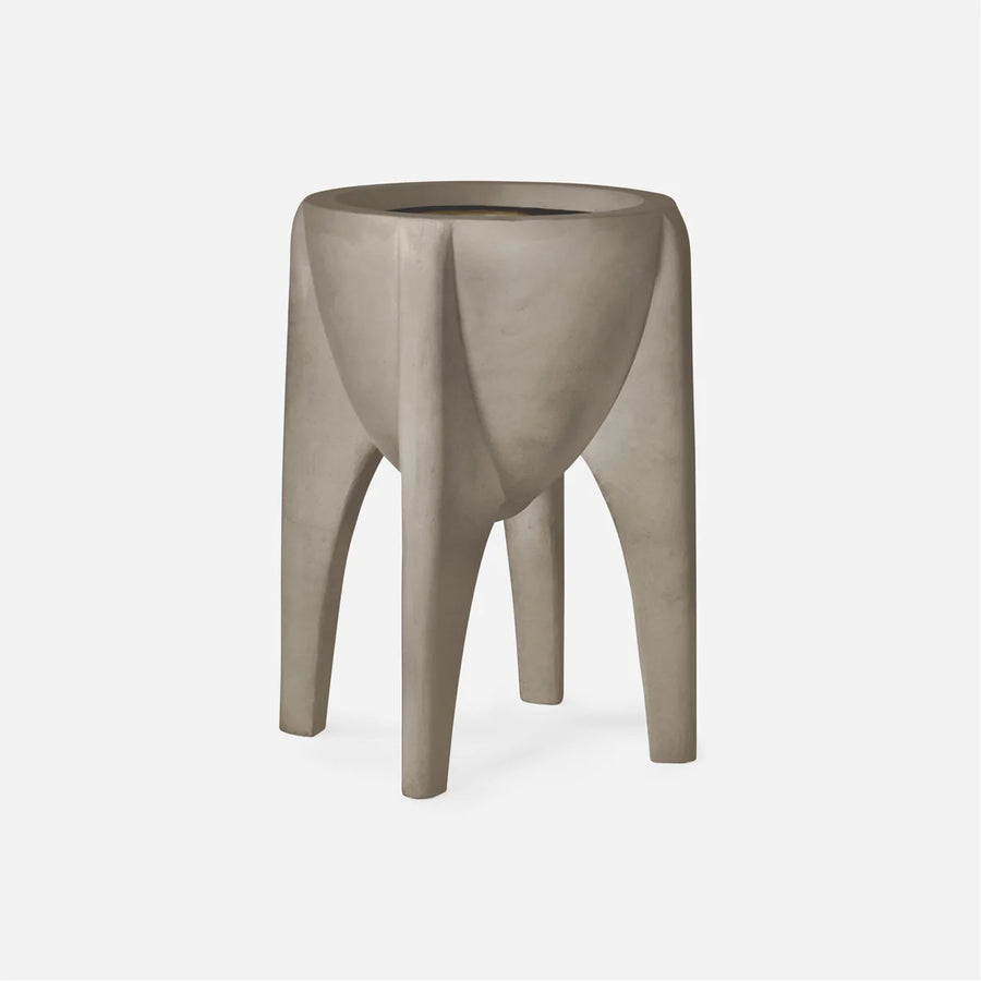 Made Goods Mauro Concrete Outdoor Planter with Arched Legs