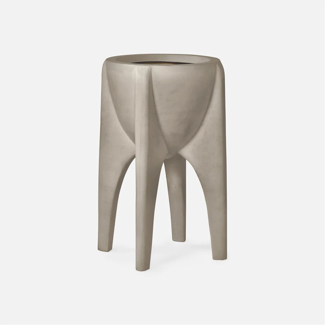 Made Goods Mauro Concrete Outdoor Planter with Arched Legs